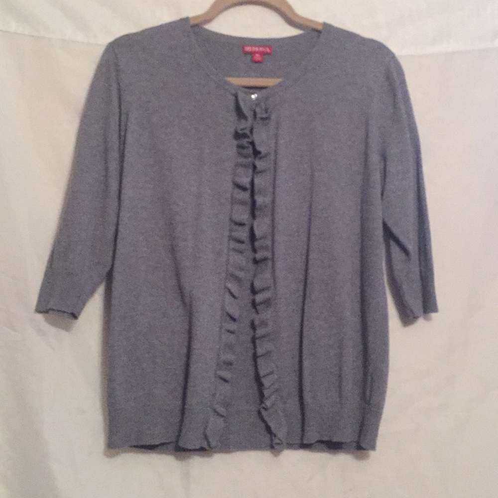 Merona 💜 cardigan w/ “diamond” buttons Sz XL 💜